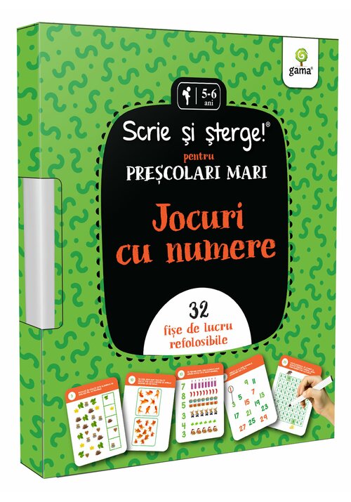 Carte Jocuri cu numere • pentru preșcolari mari editura Gama