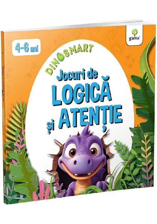 Carte Jocuri de logica si atentie/DinoSMART editura Gama