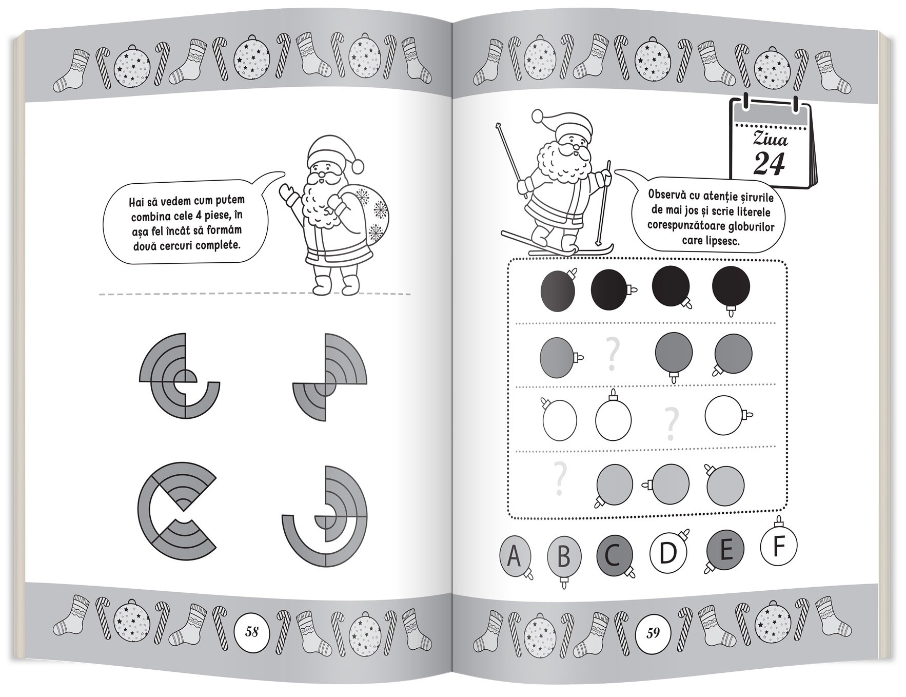 Carte Jocuri logice cu Mos Craciun   editura Gama