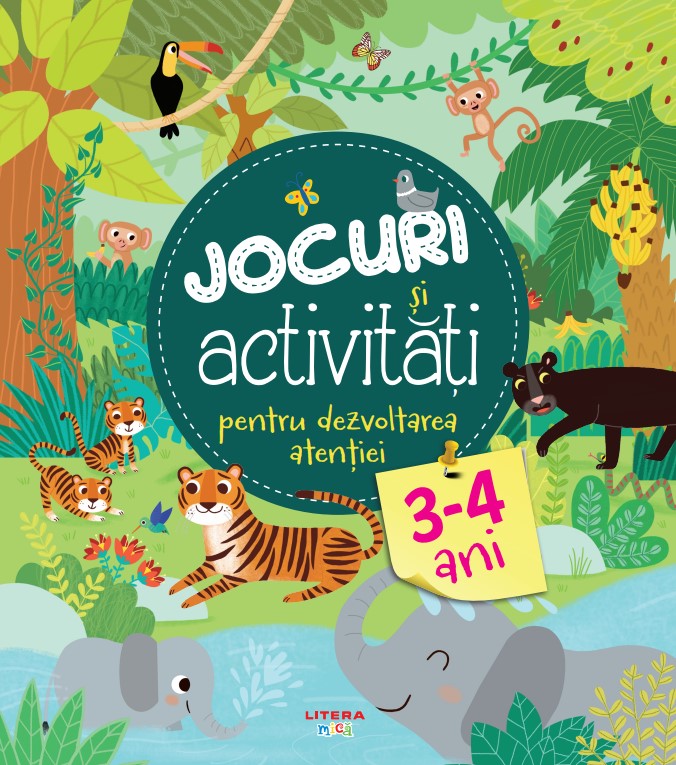 Carte Jocuri si activitati pentru dezvoltarea atentiei (3-4 ani) editura Litera