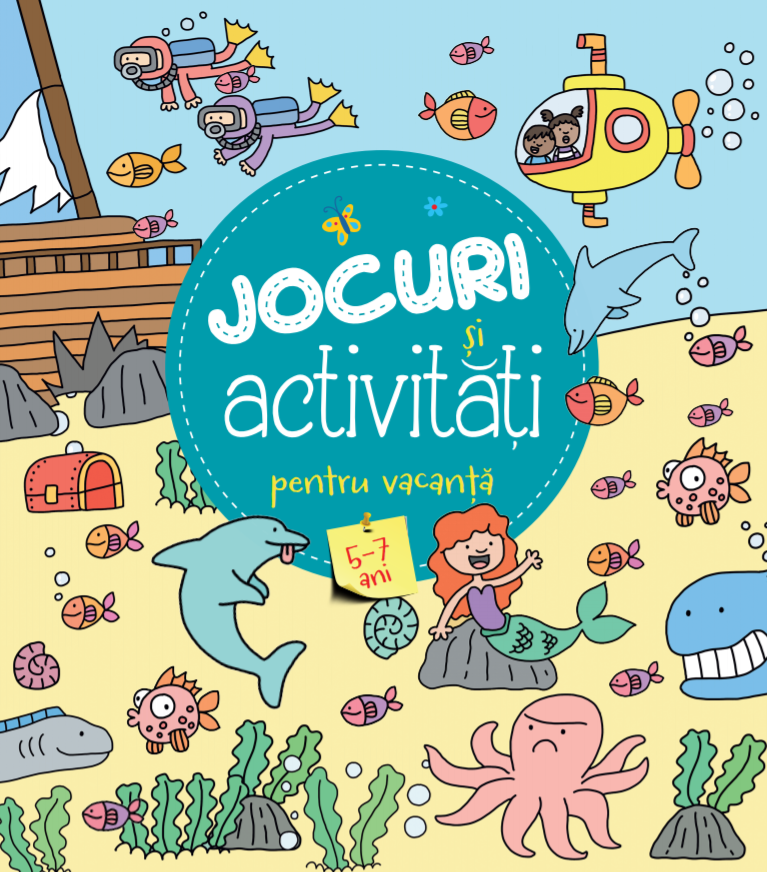 Carte Jocuri și activități pentru vacanță (5-7 ani) editura Litera