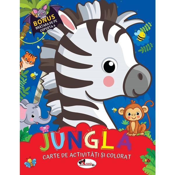 Carte Jungla. Carte de activitati si colorat
