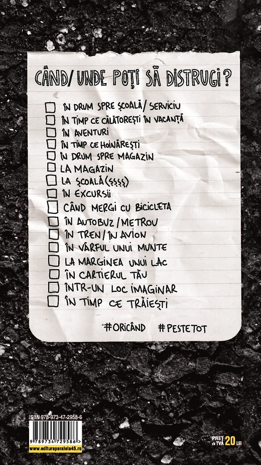 Carte Jurnalul meu trasnit pentu vacanta autor Keri Smith editura Paralela 45