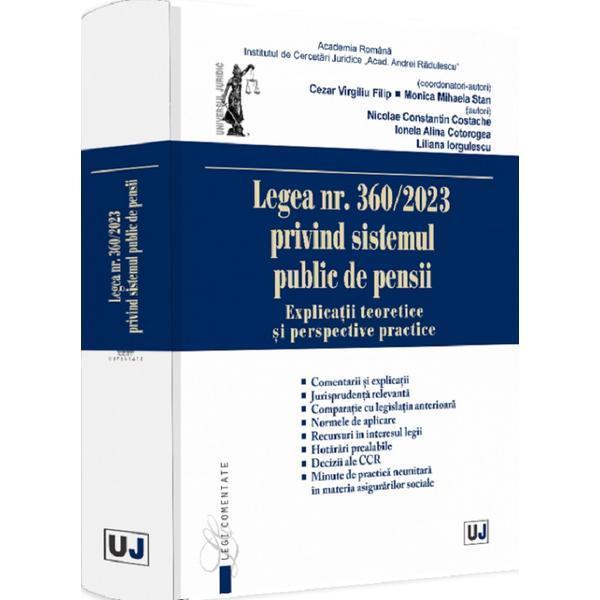 Carte Legea Nr. 360 din 2023 privind sistemul public de pensii - Cezar Virgiliu Filip