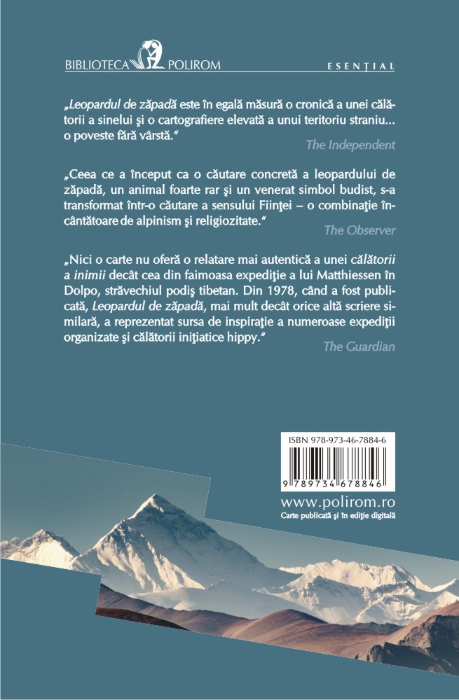 Carte Leopardul de zapada autor Peter Matthiesen editura Polirom