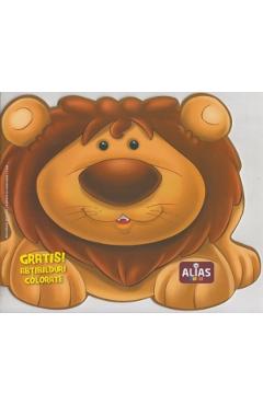 Carte Leul. Abtibilduri colorate + jucarie editura Autor Anonim