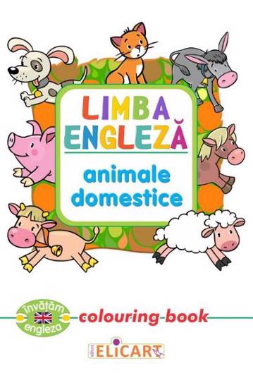 Carte Limba engleză. Animale domestice. Colouring book editura Elicart