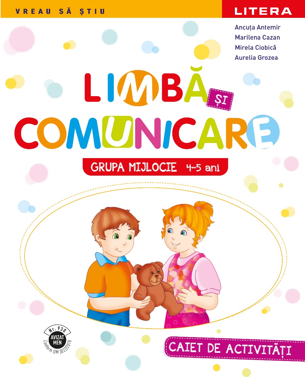 Carte Limba si comunicare. Caiet de activitati. Grupa mijlocie 4-5 ani editura Litera