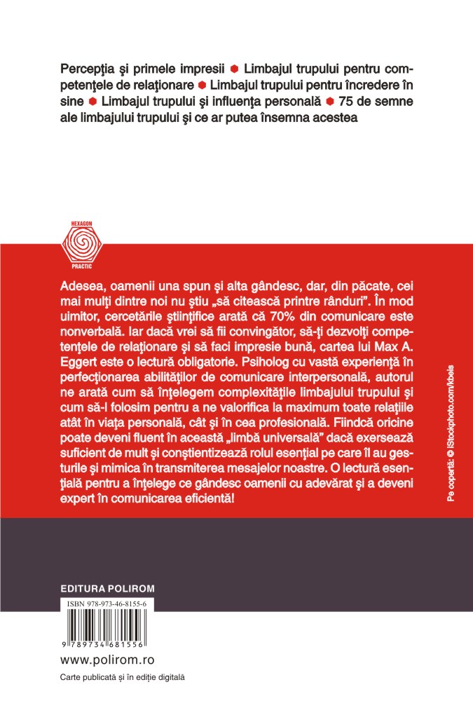 Carte Limbajul trupului autor Max A. Eggert editura Polirom