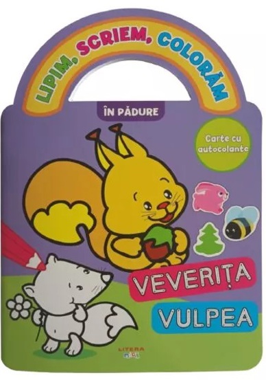 Carte Lipim. Scriem. Coloram. In padure editura Litera