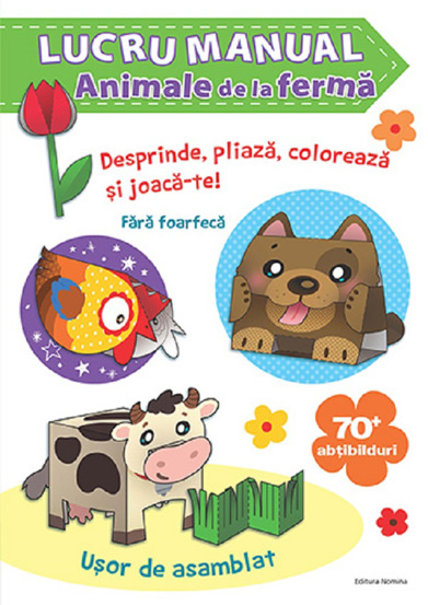 Carte Lucru manual. Animale de la ferma editura Nomina
