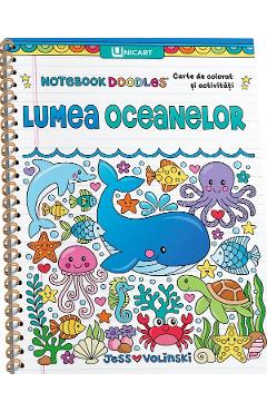 Carte Lumea oceanelor. Carte de colorat si activitati - Jess Volinski editura Jess Volinski