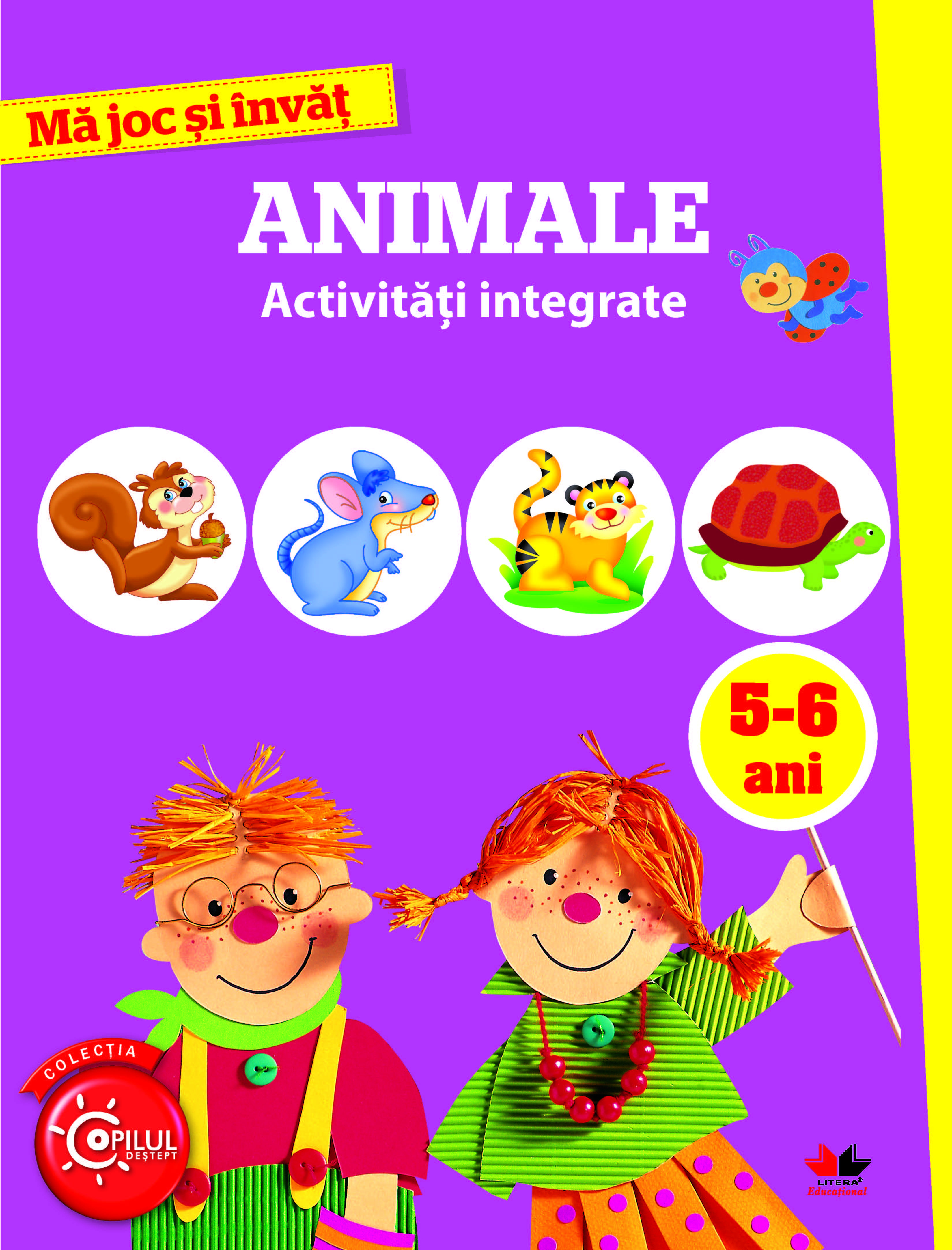 Carte Ma joc si invat. Animale. 5-6 ani   editura Litera