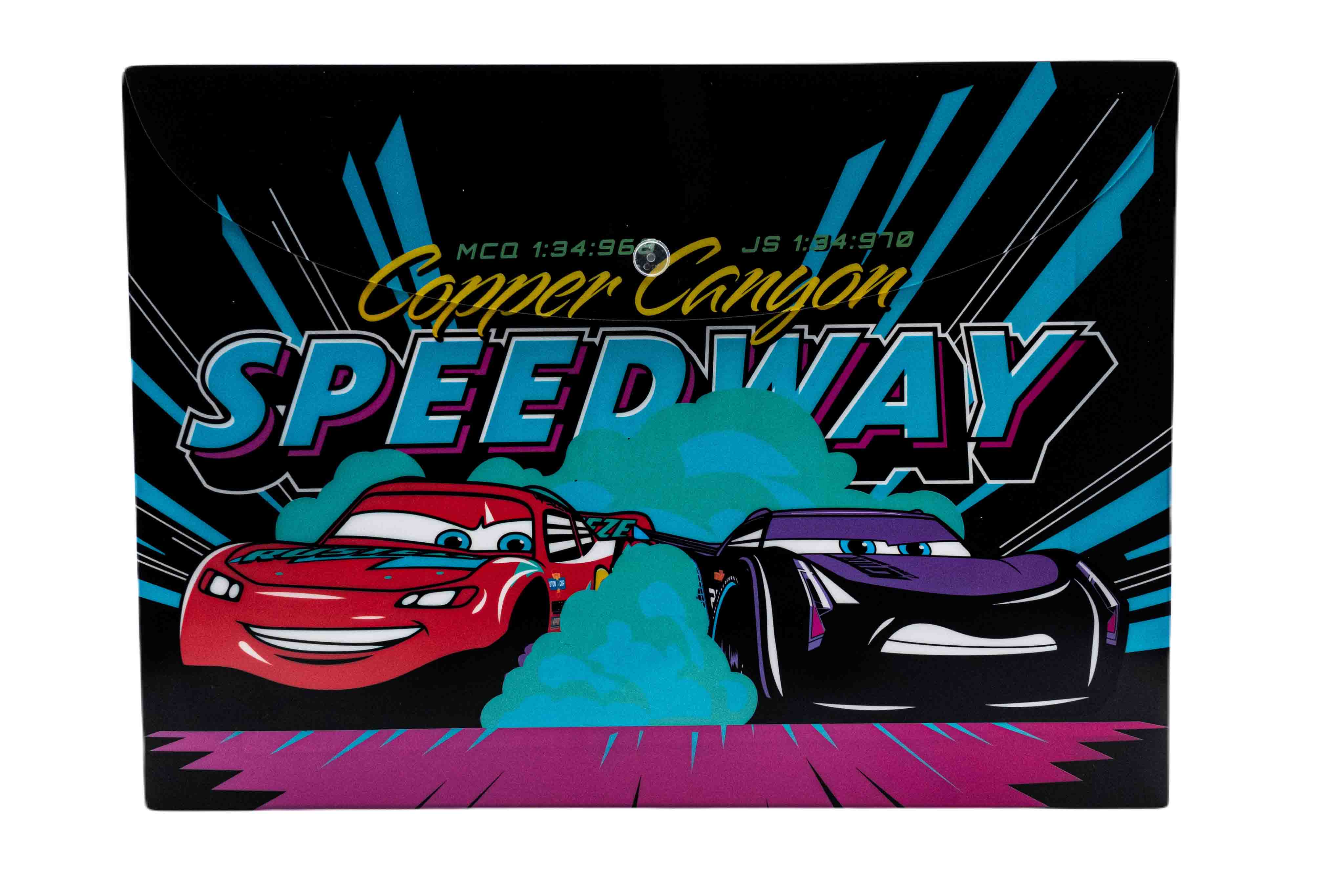 Carte Mapa plastic A4 cu buton Cars editura Litera