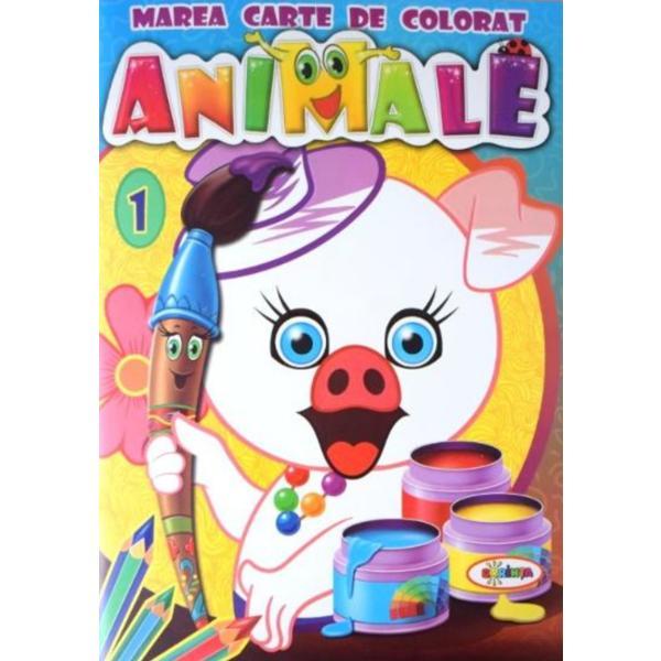 Carte Marea carte de colorat: animale vol.1