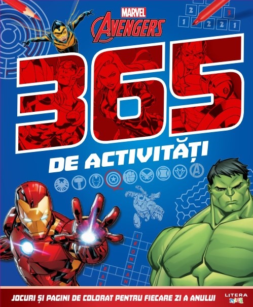 Carte Marvel. Avengers. 365 de activitati editura Litera