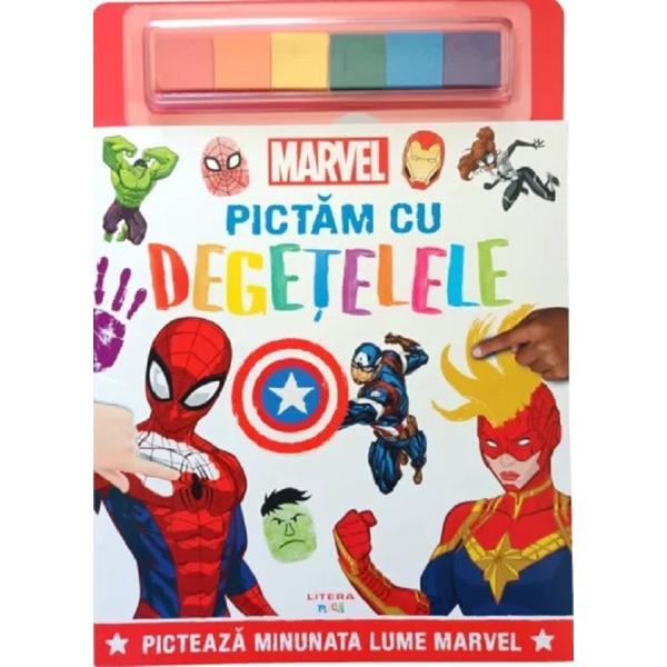 Carte Marvel. Pictam cu degetelele