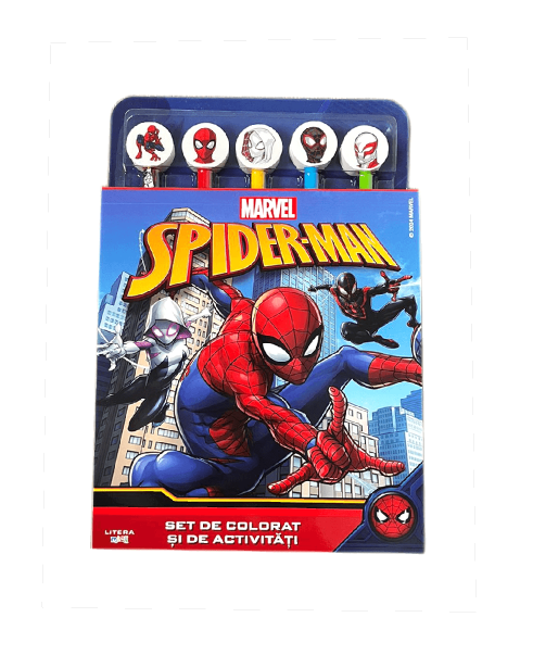Carte Marvel. Spider-Man. Set de colorat si de activitati editura Litera