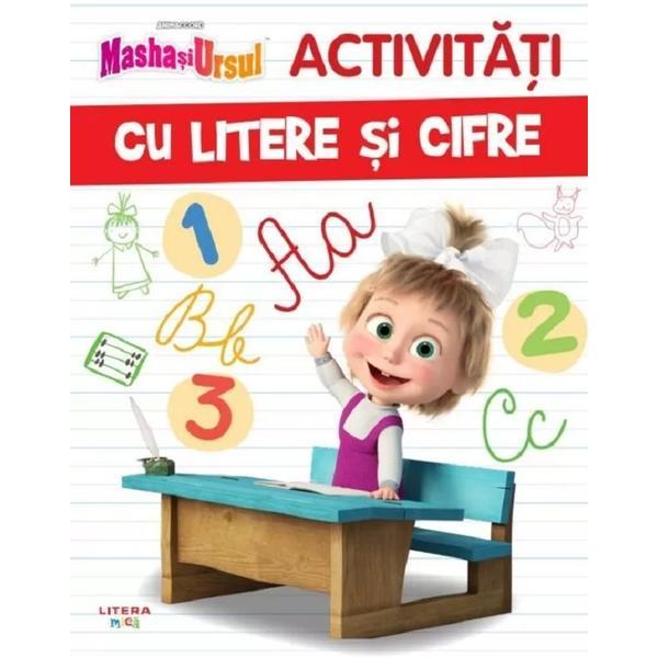 Carte Masha si Ursul. Activitati cu litere si cifre