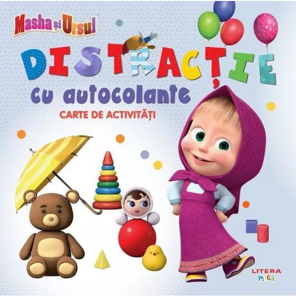 Carte Masha si Ursul. Distractie cu autocolante. Carte de activitati