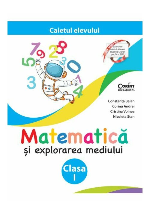 Carte Matematica si explorarea mediului. Caietul elevului pentru clasa I editura Corint
