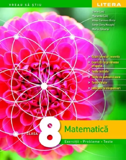 Carte Matematica. Exercitii probleme teste - Clasa 8 editura Litera