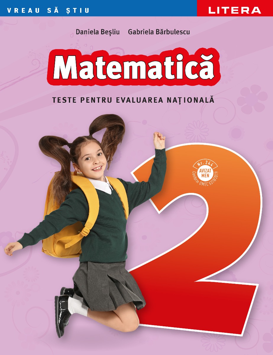 Carte Matematica. Teste pentru evaluarea nationala. Clasa a II-a editura Litera
