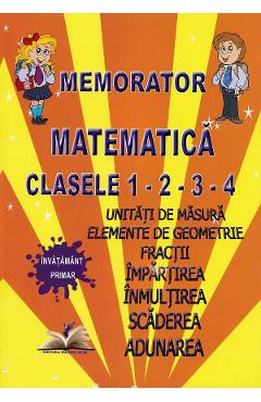 Carte Memorator matematica - Clasele 1-4 editura -