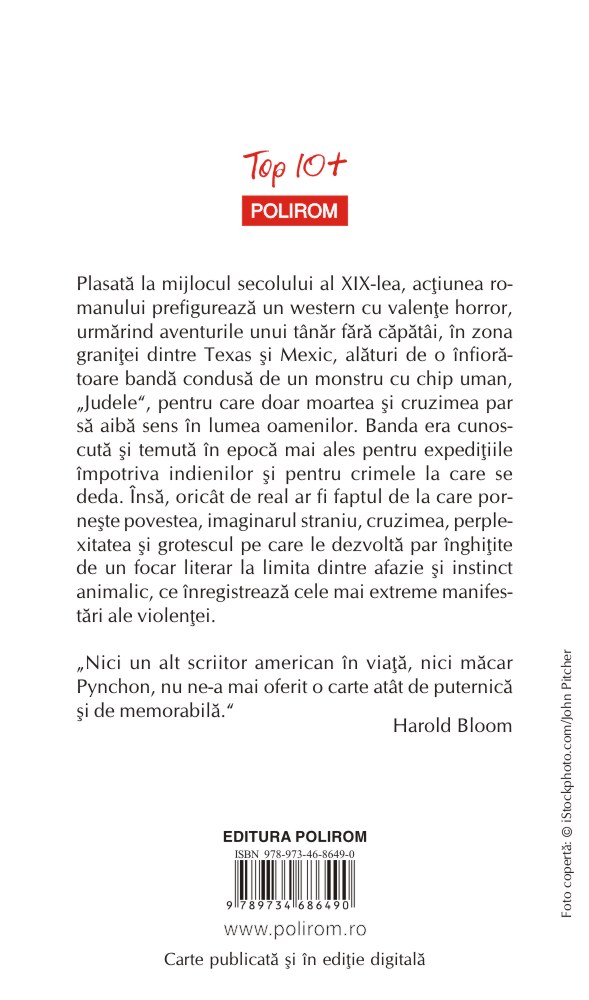 Carte Meridianul sangelui autor Cormac McCarthy editura Polirom