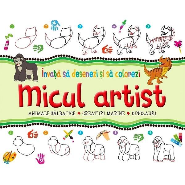 Carte Micul artist. Animale salbatice