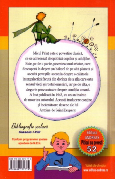 Carte Micul print autor Antoine de Saint-Exupery editura Andreas