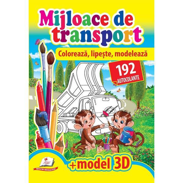 Carte Mijloace de transport. Coloreaza