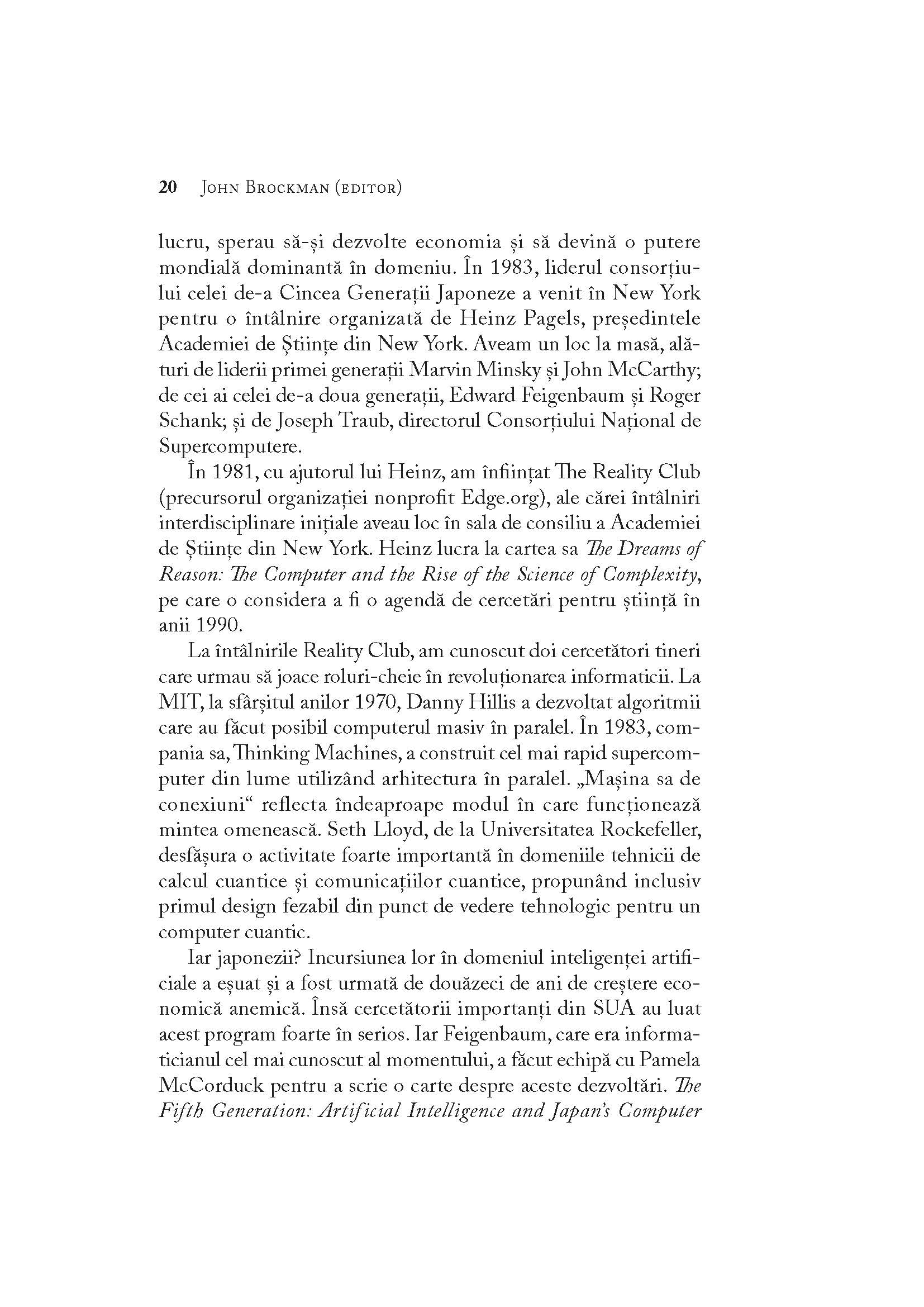 Carte Minti posibile autor John Brockman editura Vellant