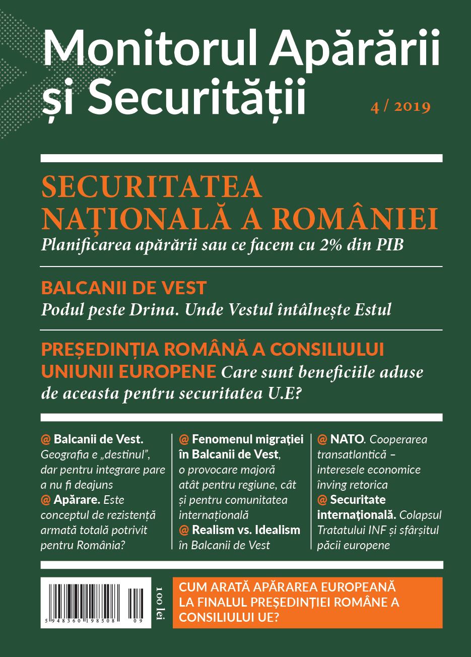 Carte Monitorul Apararii si Securitatii 4/2019   editura Mediafax