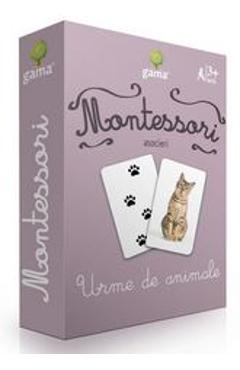 Carte Montessori. Asocieri: Urme de animale editura -