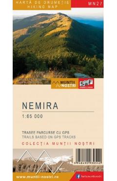 Carte Muntii Nemira. Harta de drumetie. Muntii nostri editura Autor Anonim
