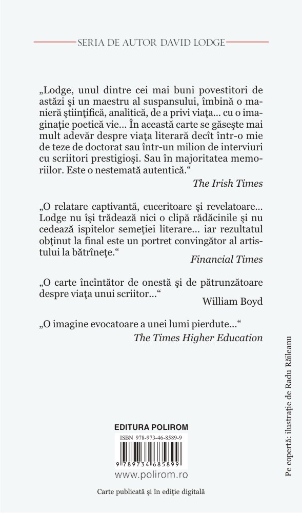 Carte Norocul scriitorului autor David Lodge editura Polirom