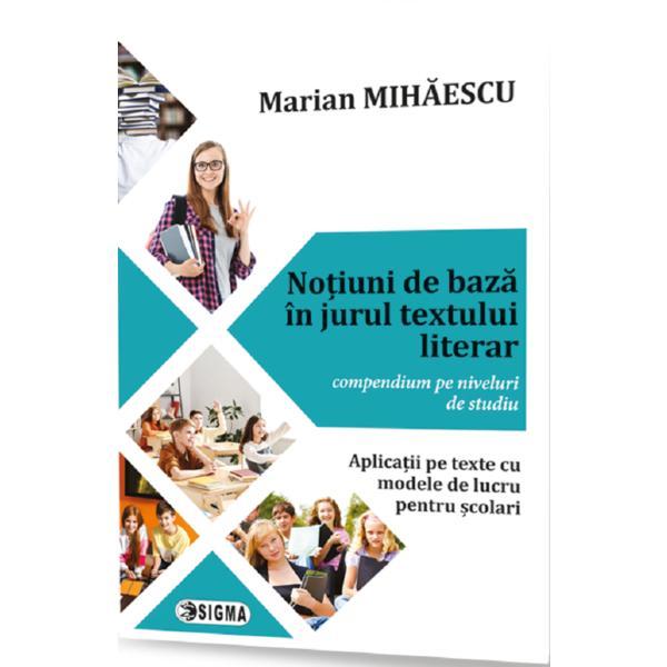 Carte Notiuni de baza in jurul textului literar - Marian Mihaescu