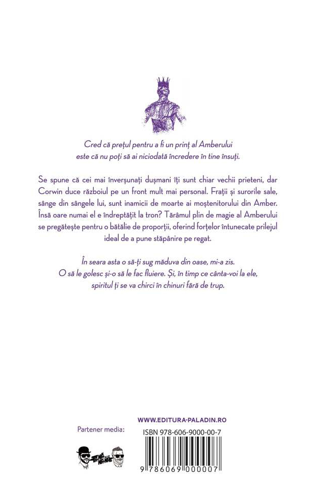 Carte Noua printi din Amber autor Roger Zelazny editura Paladin