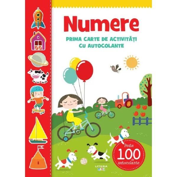 Carte Numere. Prima carte de activitati cu autocolante