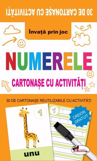 Carte Numerele cartonase cu activitati editura Aramis