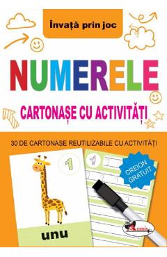 Carte Numerele. Cartonase cu activitati editura Autor Anonim