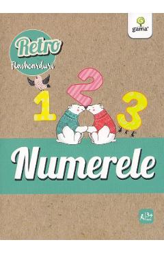 Carte Numerele. Retro flashcarduri editura -