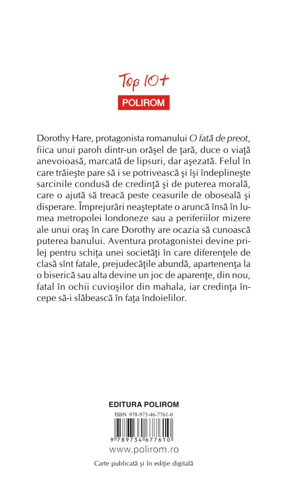 Carte O fata de preot autor George Orwell editura Polirom