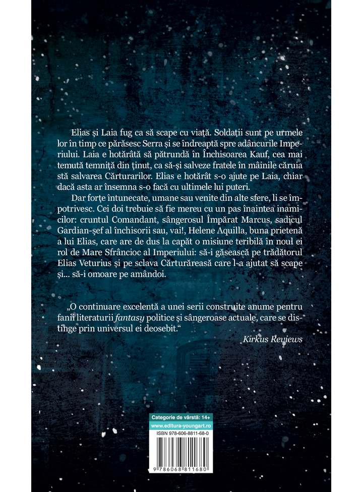 Carte O torta in noapte autor Sabaa Tahir editura Young Art