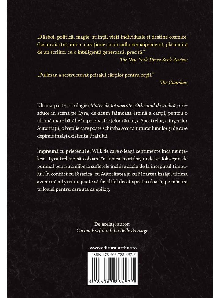 Carte Ocheanul de ambra autor Philip Pullman editura Arthur