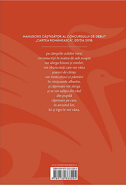 Carte Ochilor verzi autor Andrei Cosmin Tudor editura Cartea Romaneasca