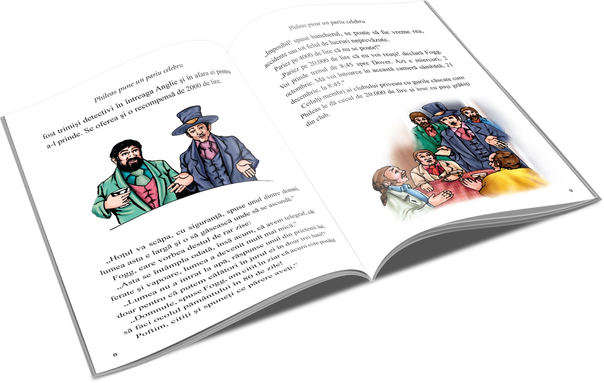 Carte Ocolul Pamantului in 80 de zile   editura Unicart