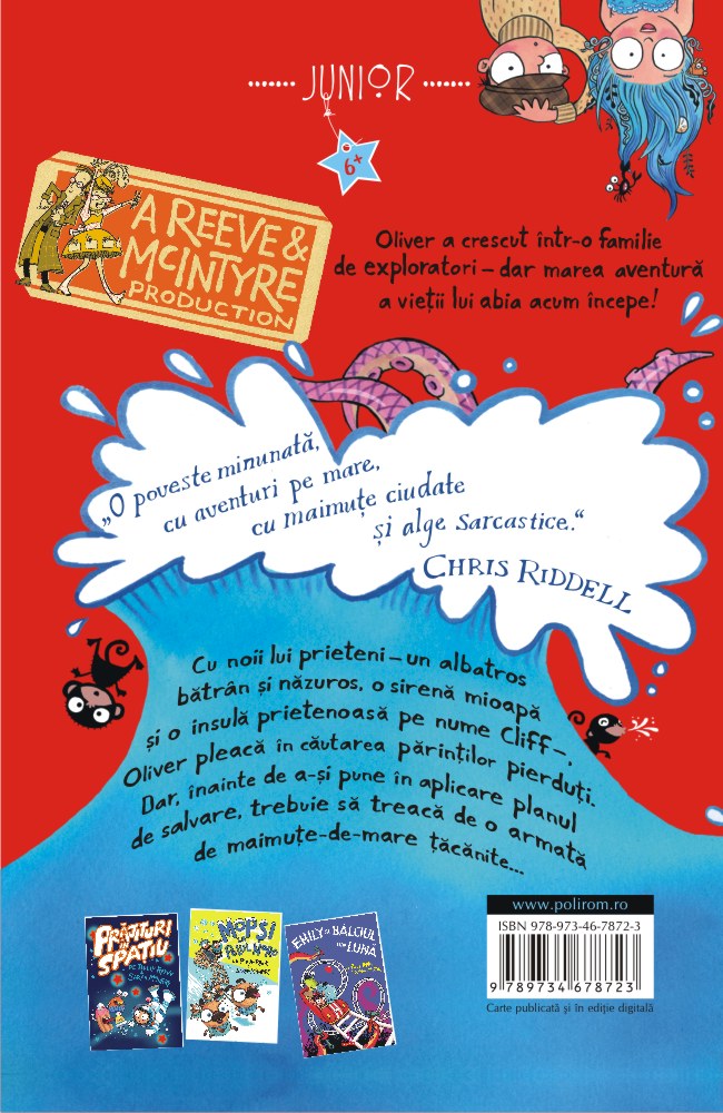 Carte Oliver si perucile-de-mare autor Philip Reeve editura Polirom