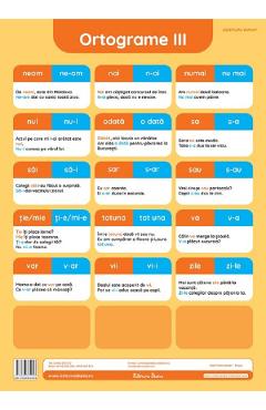Carte Ortograme III. Plansa editura Autor Anonim